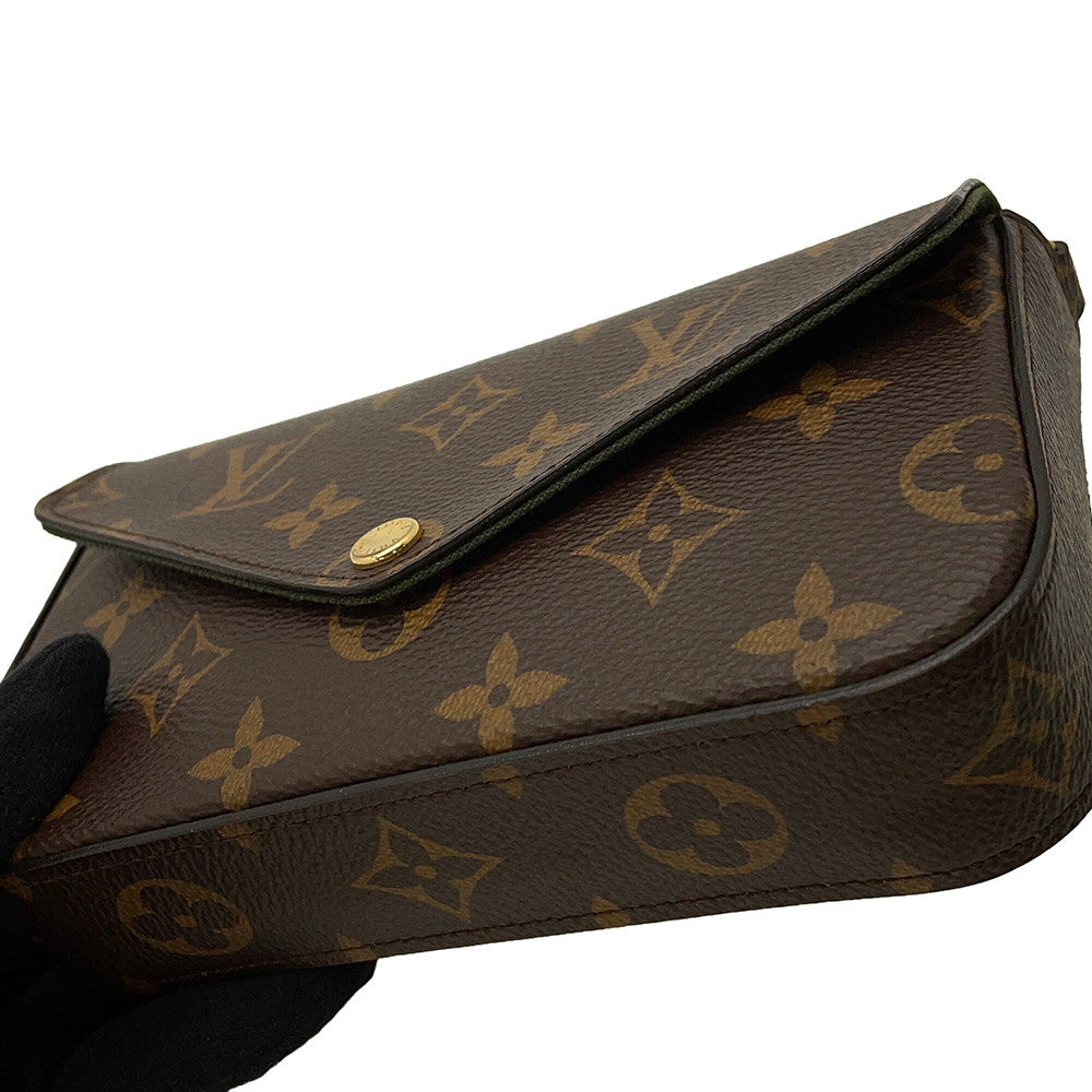 LOUIS VUITTON Multiie Pochette GreenM80091 Monogram