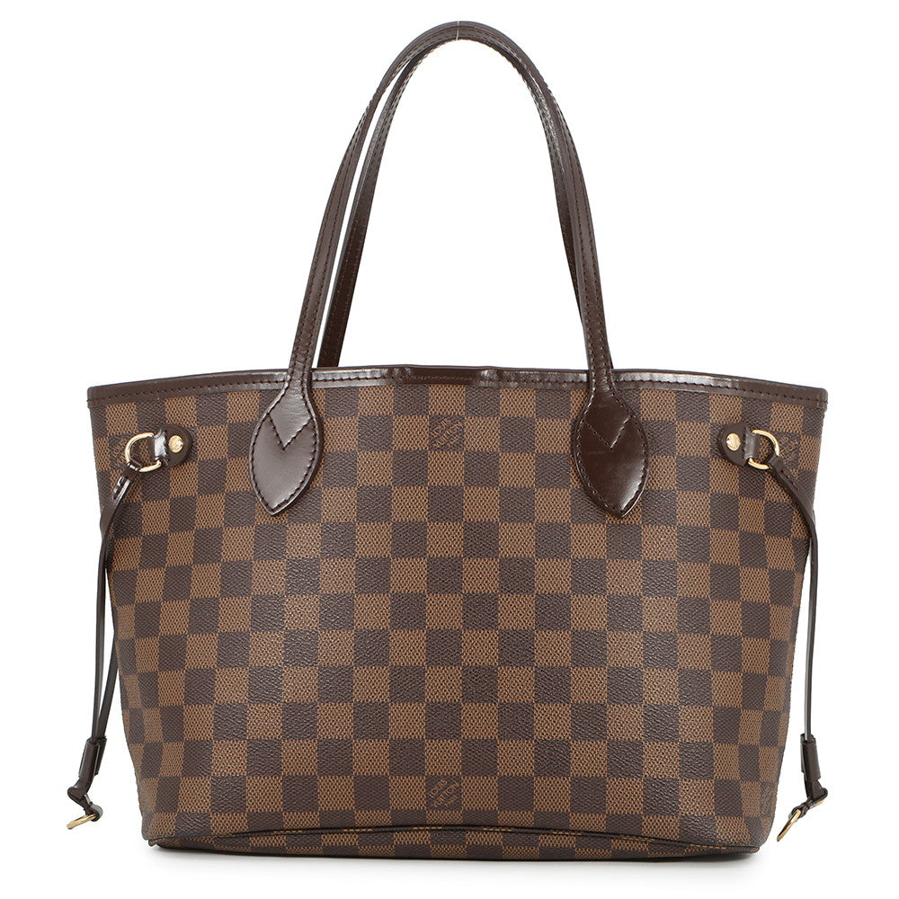 LOUIS VUITTON Neverfull RedN51109 Damier Ebene Canvas Size PM