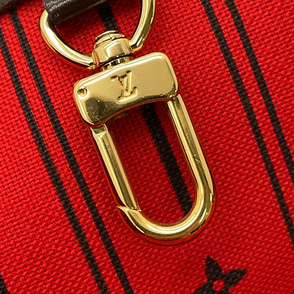 LOUIS VUITTON Neverfull RedN51109 Damier Ebene Canvas Size PM
