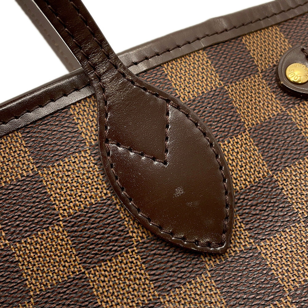LOUIS VUITTON Neverfull RedN51109 Damier Ebene Canvas Size PM