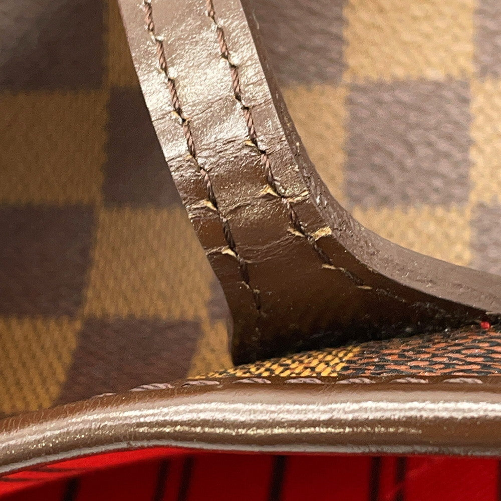LOUIS VUITTON Neverfull RedN51109 Damier Ebene Canvas Size PM