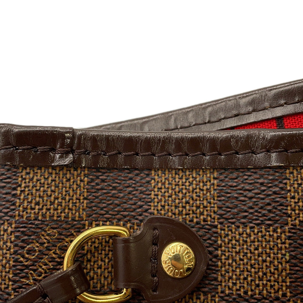 LOUIS VUITTON Neverfull RedN51109 Damier Ebene Canvas Size PM