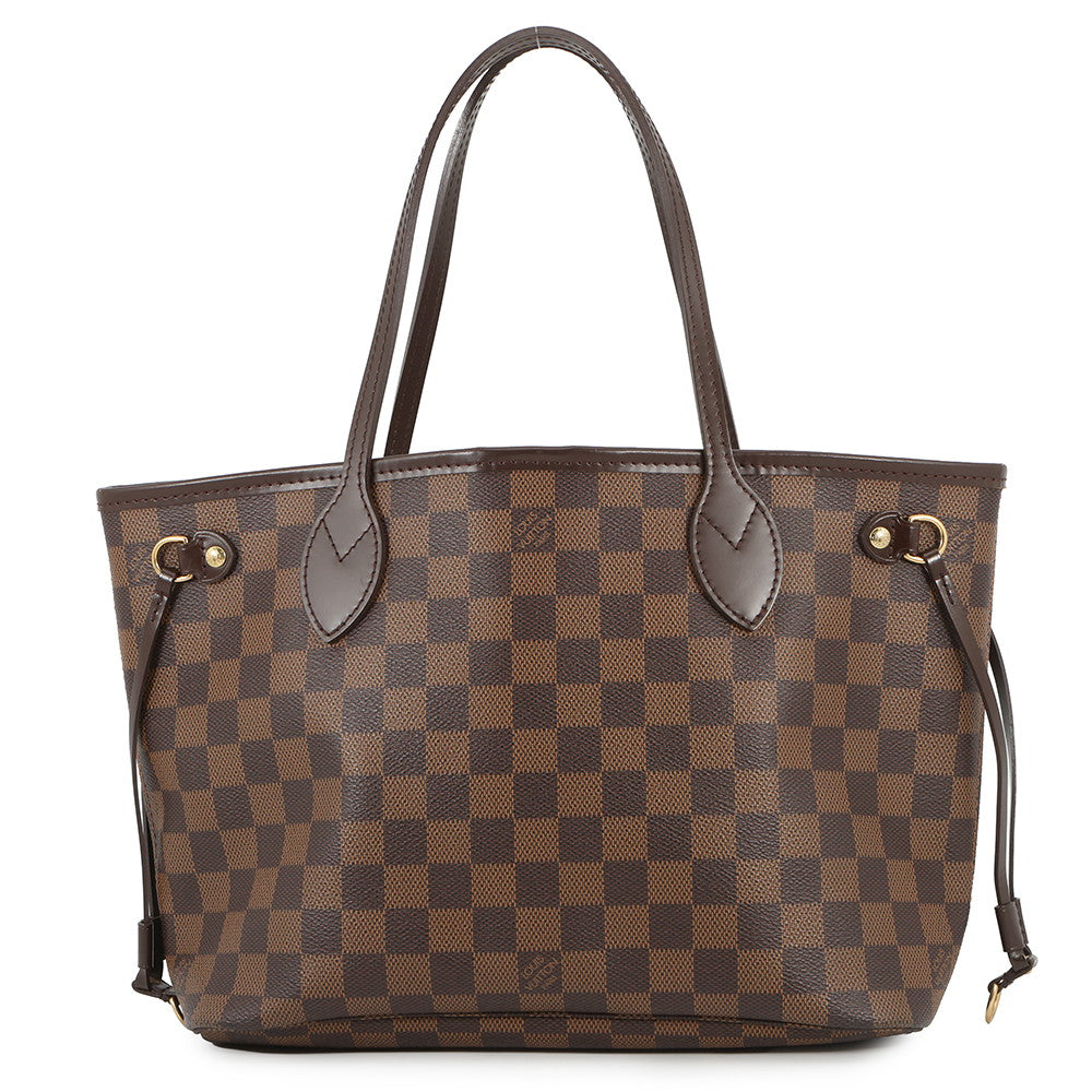 LOUIS VUITTON Neverfull RedN51109 Damier Ebene Canvas Size PM