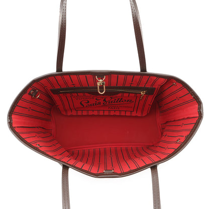 LOUIS VUITTON Neverfull RedN51109 Damier Ebene Canvas Size PM