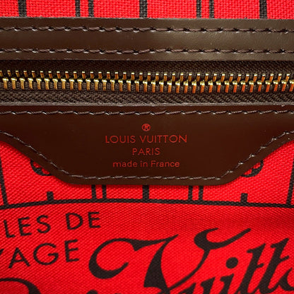 LOUIS VUITTON Neverfull RedN51109 Damier Ebene Canvas Size PM