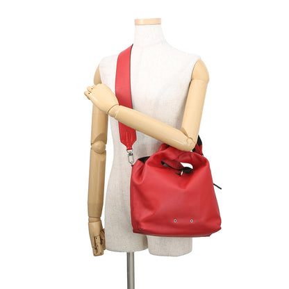 LOUIS VUITTON Atlantis Red Leather Monogram Size PM