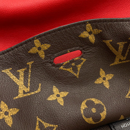 LOUIS VUITTON Atlantis Red Leather Monogram Size PM