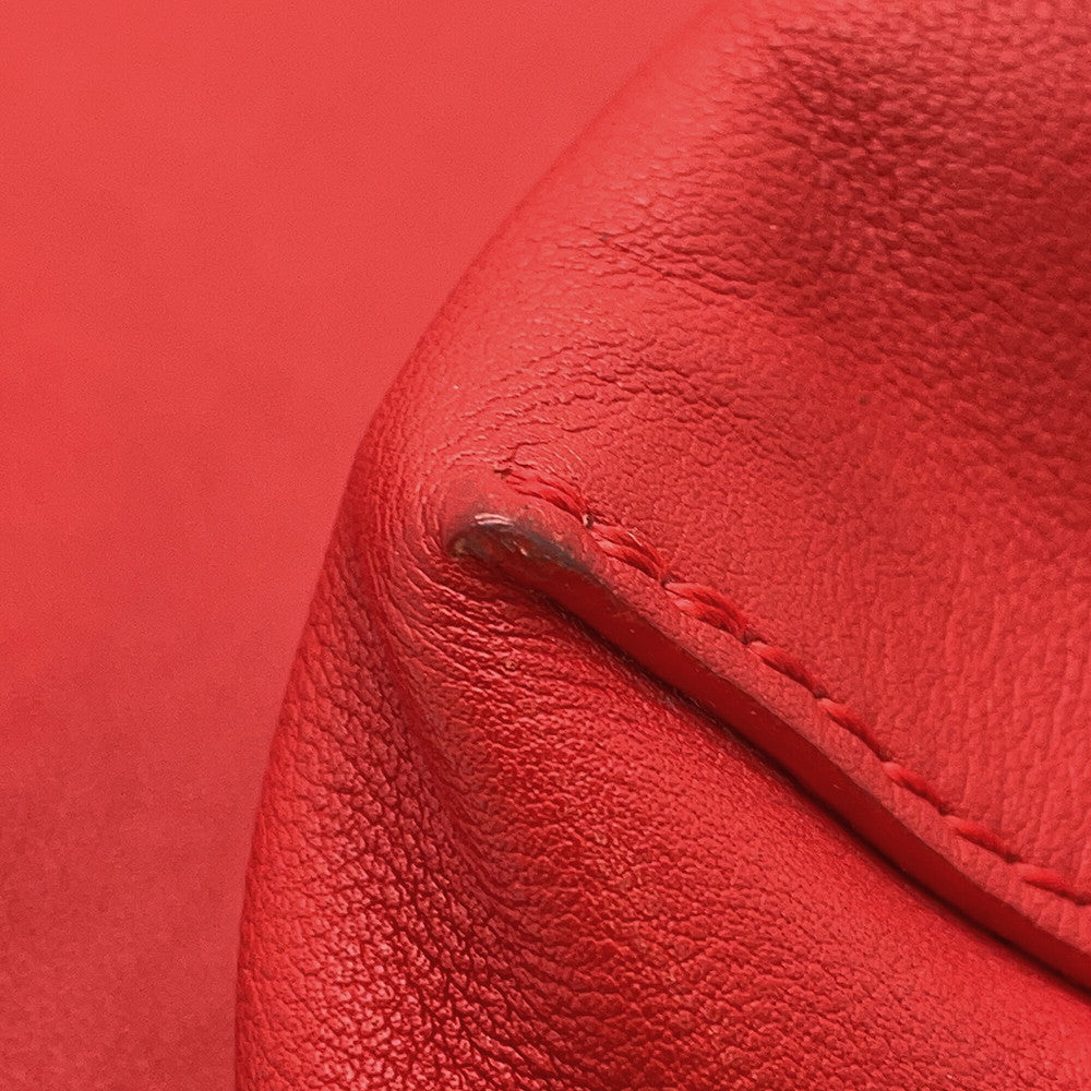 LOUIS VUITTON Atlantis Red Leather Monogram Size PM