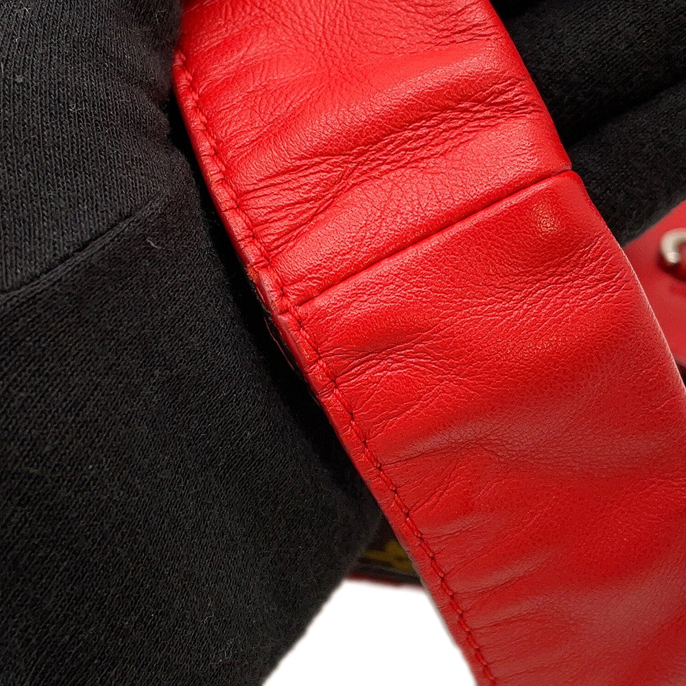 LOUIS VUITTON Atlantis Red Leather Monogram Size PM
