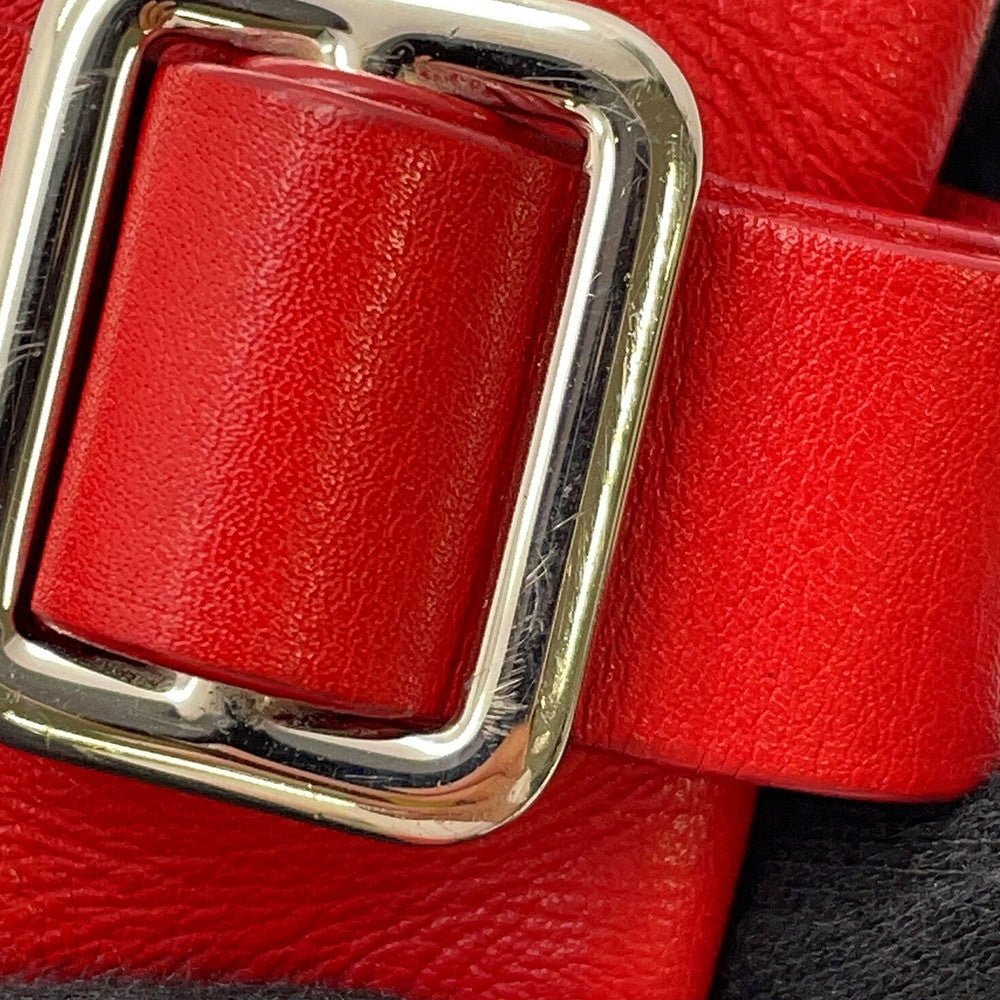 LOUIS VUITTON Atlantis Red Leather Monogram Size PM