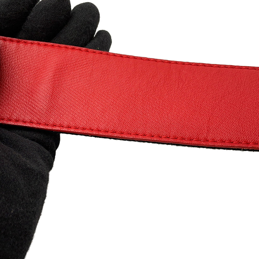 LOUIS VUITTON Atlantis Red Leather Monogram Size PM