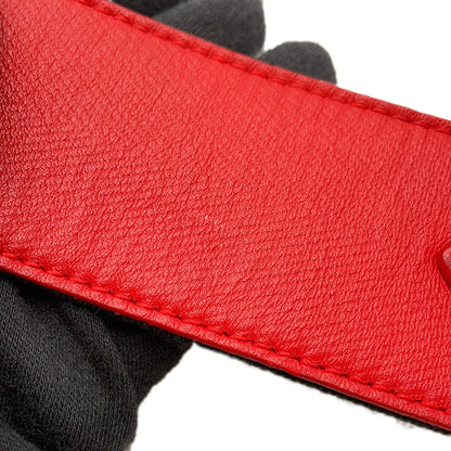 LOUIS VUITTON Atlantis Red Leather Monogram Size PM