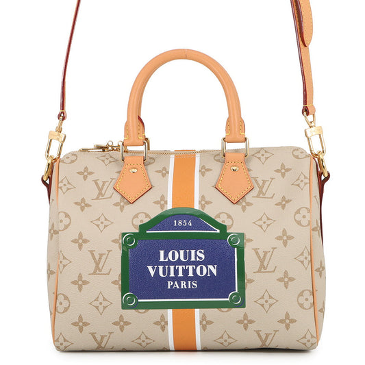 LOUIS VUITTON Speedy Bandouliere BeigeM46749 monopanum Size 25