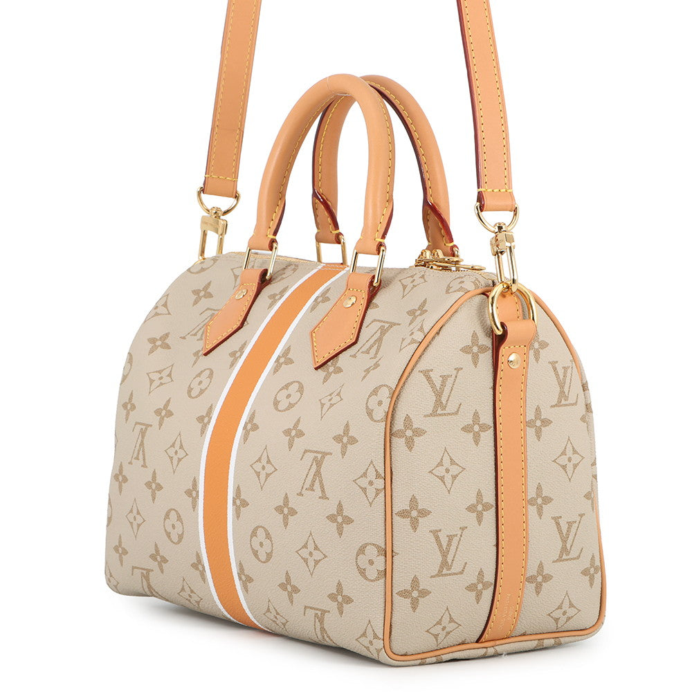 LOUIS VUITTON Speedy Bandouliere BeigeM46749 monopanum Size 25