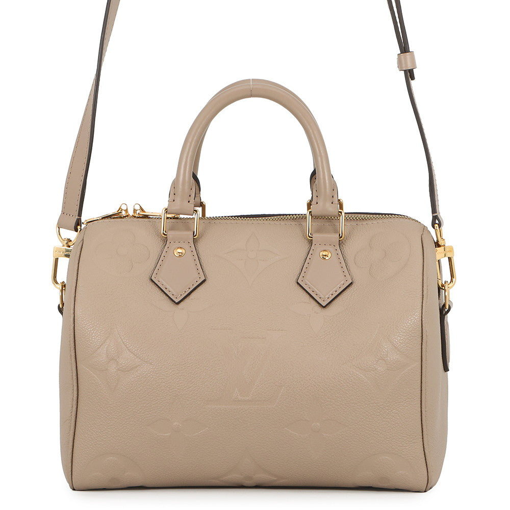 LOUIS VUITTON Speedy Bandouliere TourterelleM59273 Monogram Empreinte Leather Size 25