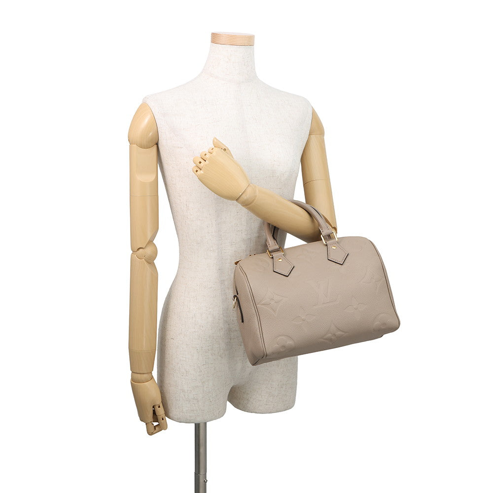 LOUIS VUITTON Speedy Bandouliere TourterelleM59273 Monogram Empreinte Leather Size 25