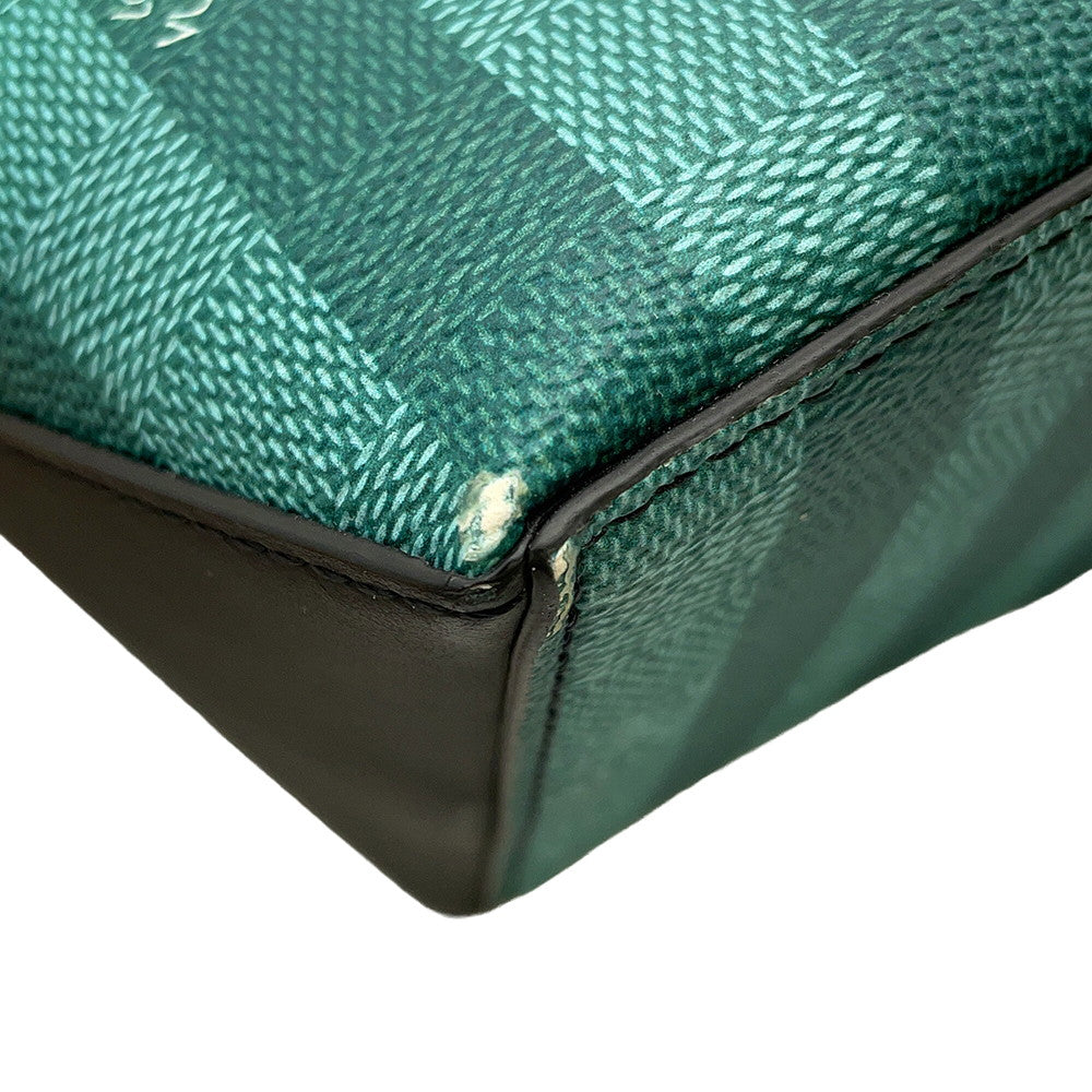 LOUIS VUITTON Weekend tote Green/YellowM59919 Damier stripe Size PM