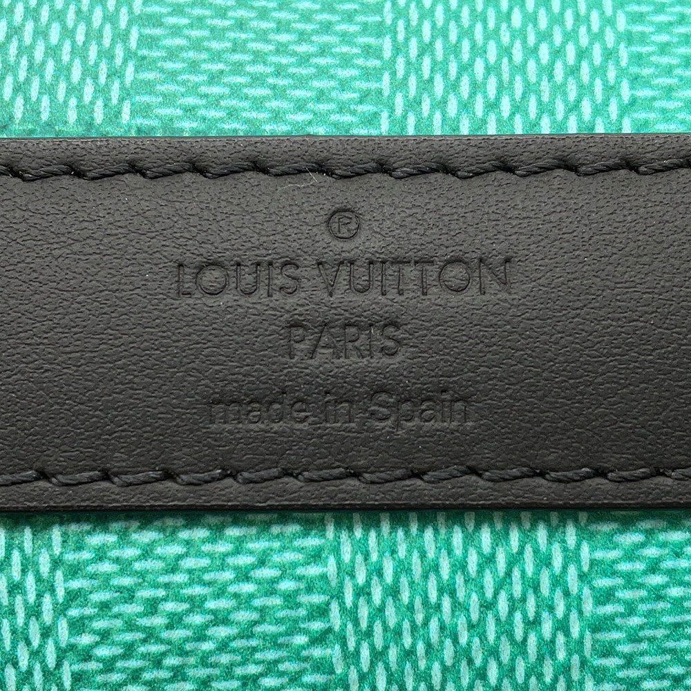 LOUIS VUITTON Weekend tote Green/YellowM59919 Damier stripe Size PM