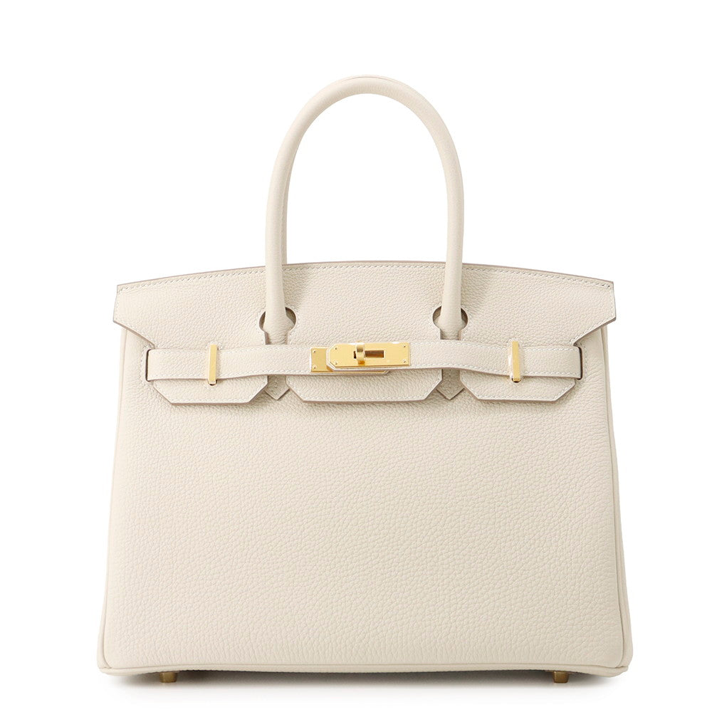 HERMES Birkin Craie Togo Leather Size 30