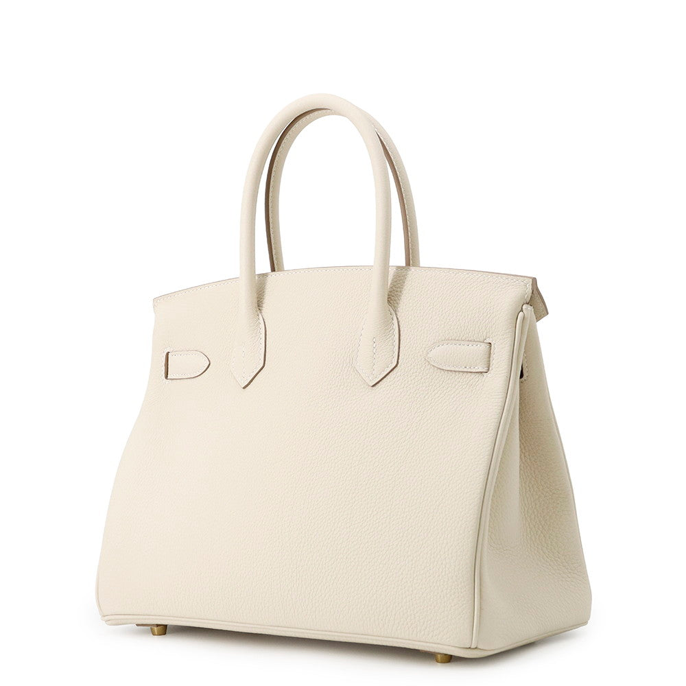 HERMES Birkin Craie Togo Leather Size 30