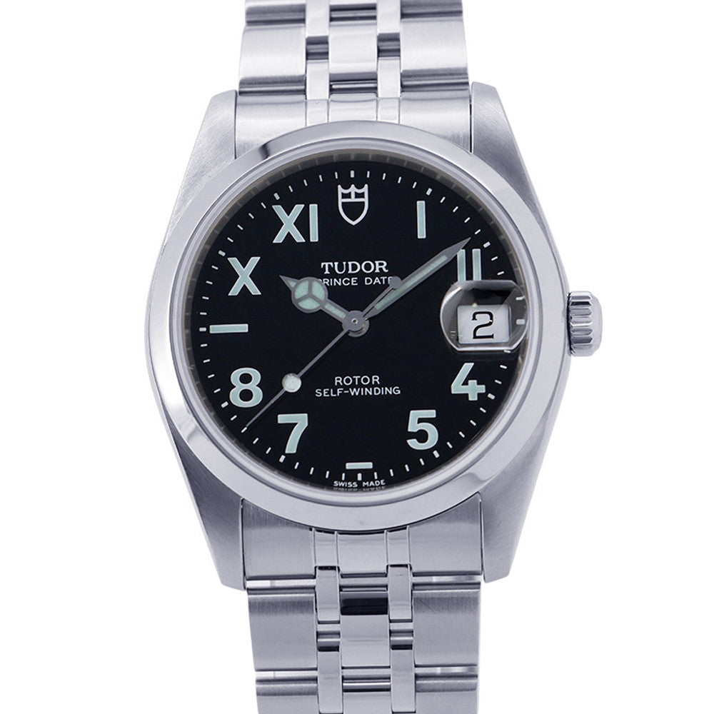 TUDOR Prince Date W34mm Stainless Steel Black Dial74000N