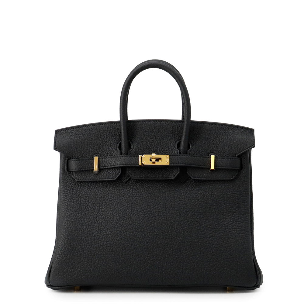 HERMES Birkin Black Togo Leather Size 25