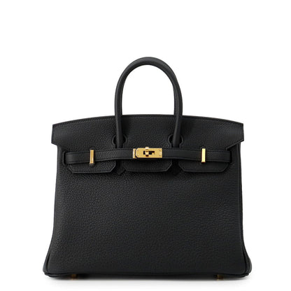 HERMES Birkin Black Togo Leather Size 25