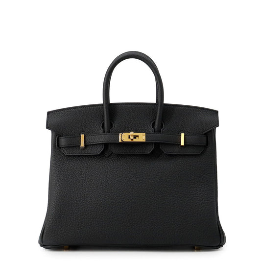 HERMES Birkin Black Togo Leather Size 25