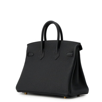 HERMES Birkin Black Togo Leather Size 25