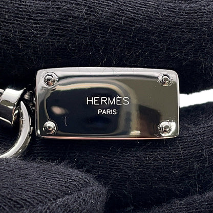 HERMES Bijoux de Bag Charm Fauve/Rouge Coeur Metal Box Calf Leather