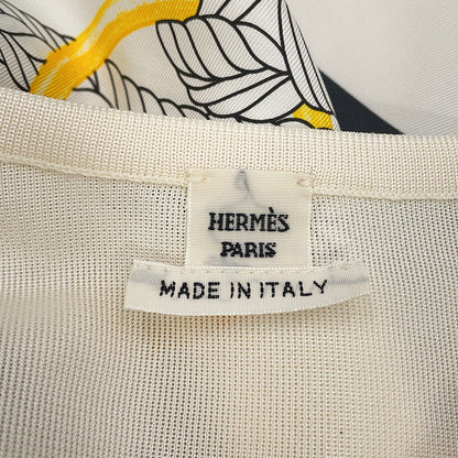 HERMES Blouse Palefroi Remix Size 34 Blanc NarkleH5H0628DLTL34 Silk100%
