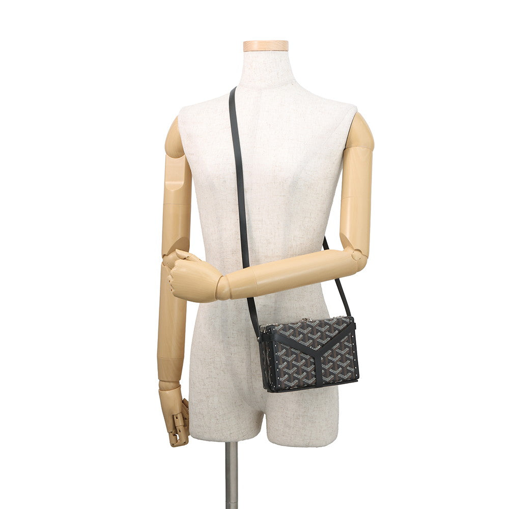 GOYARD Menodiaire Shoulder Bag BlackMINA08PMLTY01CL01P PVC Leather