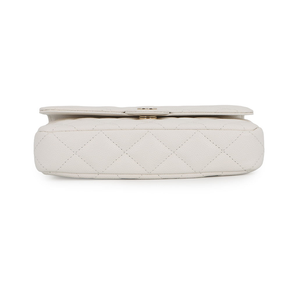 CHANEL Chain Phone Case WhiteAP2096-B10583-10601 Caviar Leather