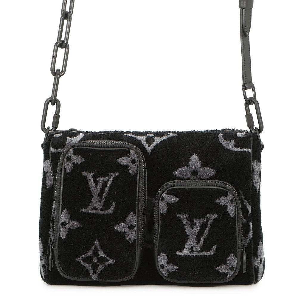 LOUIS VUITTON Keepall Bandouliere NoirM45438 Monogram Eclipse Tuftage Size 25