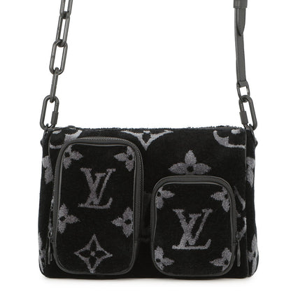 LOUIS VUITTON Keepall Bandouliere NoirM45438 Monogram Eclipse Tuftage Size 25