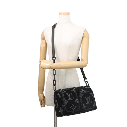 LOUIS VUITTON Keepall Bandouliere NoirM45438 Monogram Eclipse Tuftage Size 25