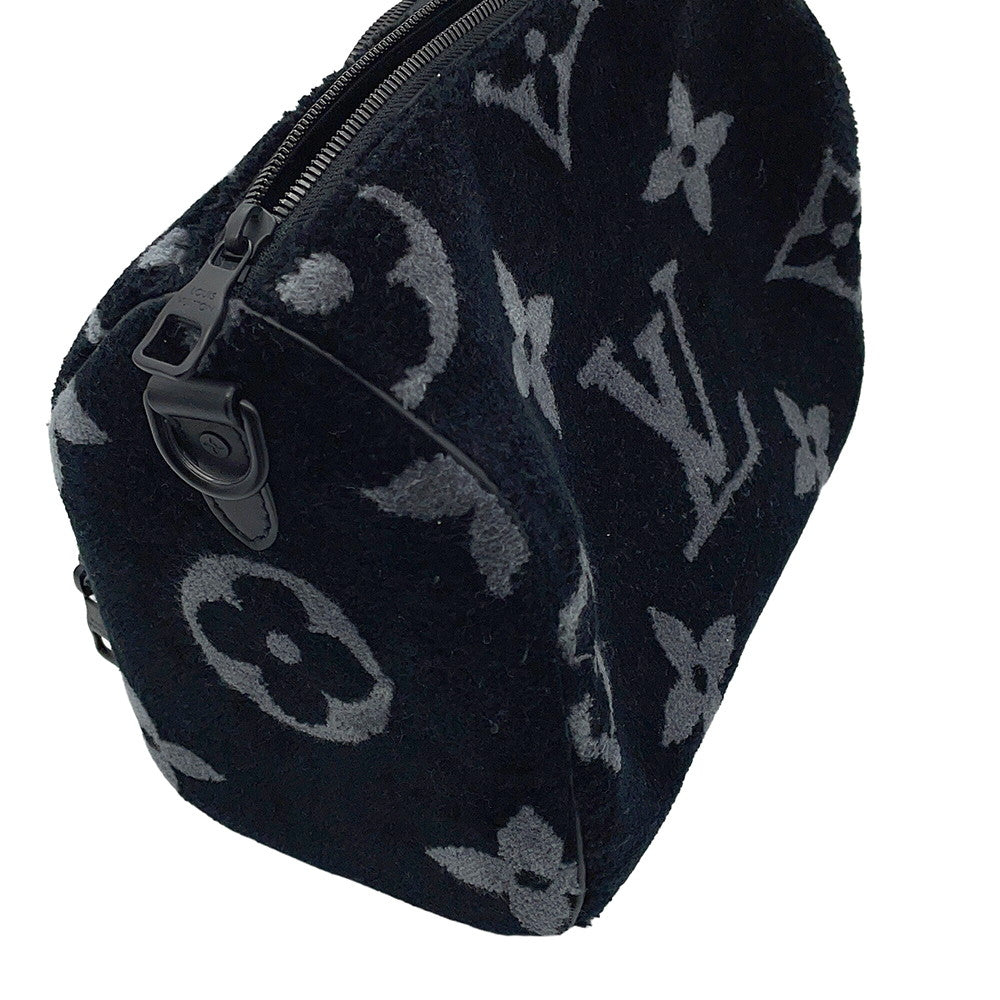 LOUIS VUITTON Keepall Bandouliere NoirM45438 Monogram Eclipse Tuftage Size 25