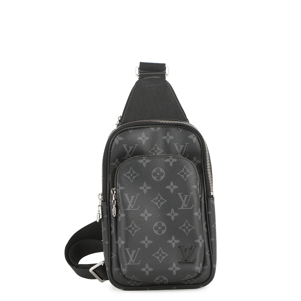 LOUIS VUITTON Avenue Sling Bag NoirM47137 Monogram Eclipse Size PM