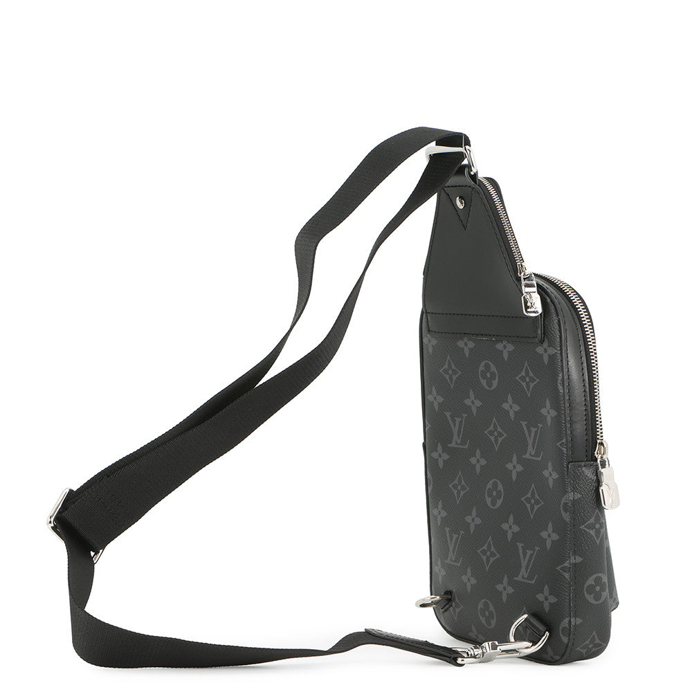 LOUIS VUITTON Avenue Sling Bag NoirM47137 Monogram Eclipse Size PM