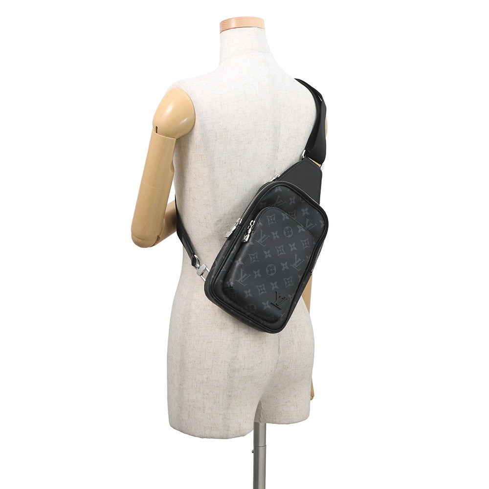 LOUIS VUITTON Avenue Sling Bag NoirM47137 Monogram Eclipse Size PM