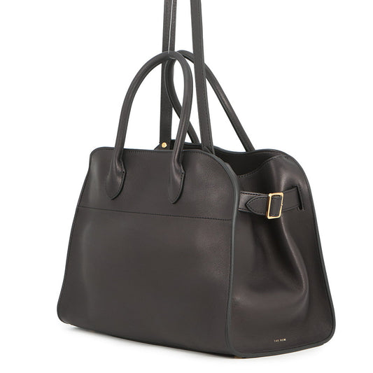 The Row Soft Margaux BlackW1586L72BLSG Leather Size 12