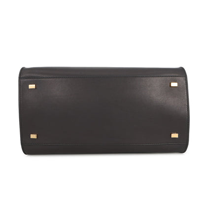The Row Soft Margaux BlackW1586L72BLSG Leather Size 12