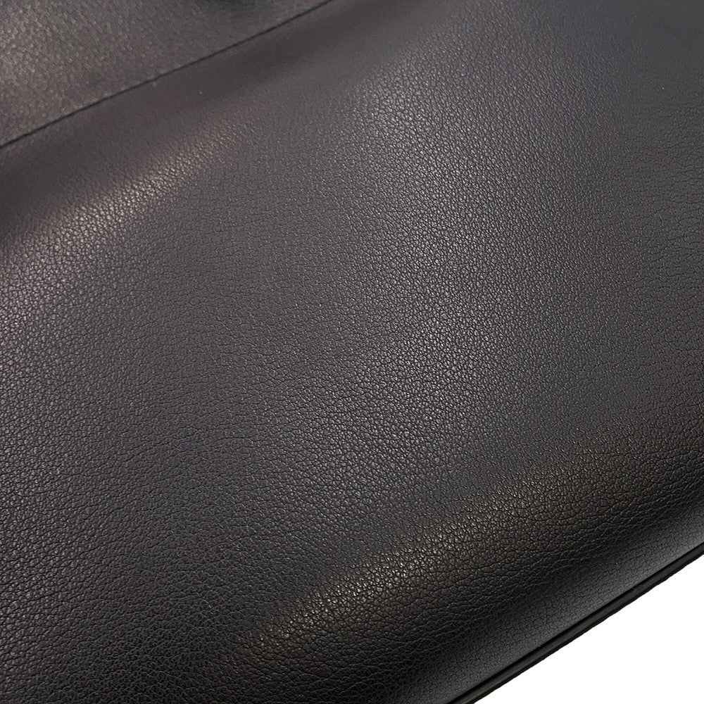 The Row Soft Margaux BlackW1586L72BLSG Leather Size 12