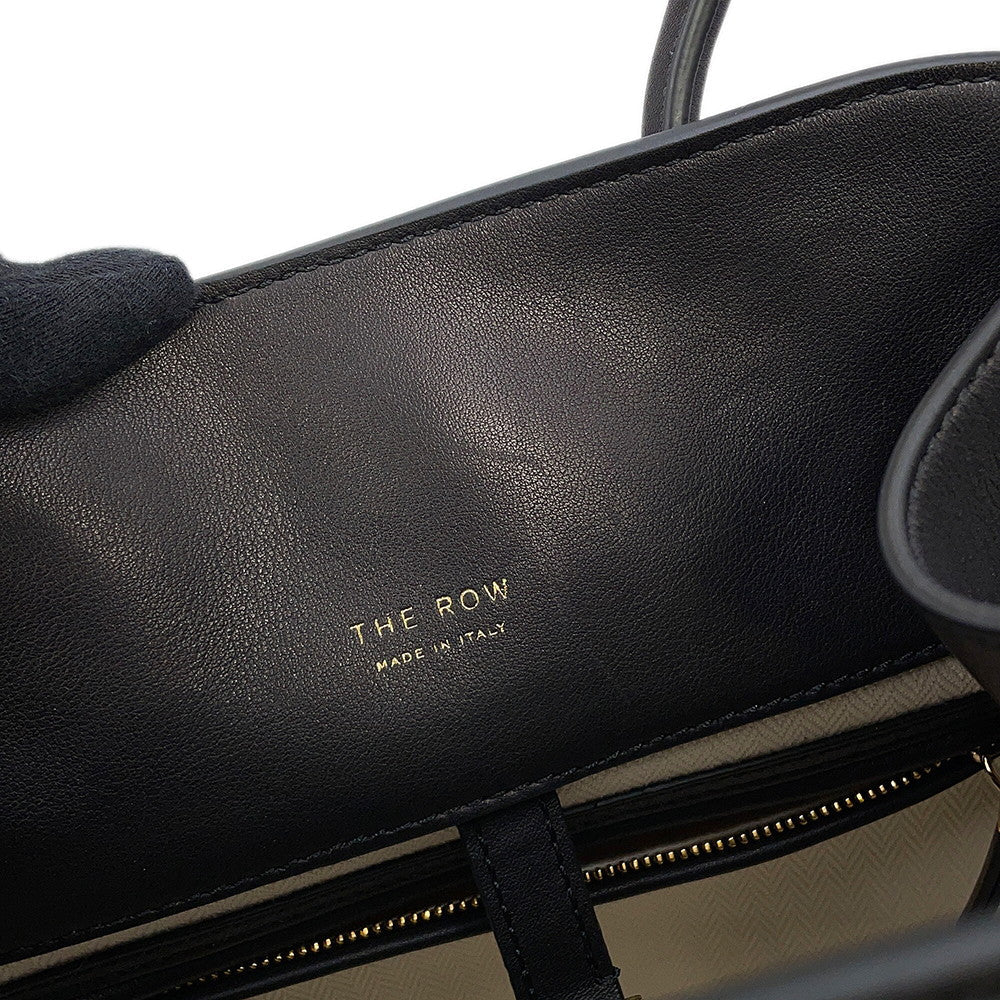The Row Soft Margaux BlackW1586L72BLSG Leather Size 12