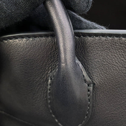 The Row Soft Margaux BlackW1586L72BLSG Leather Size 12