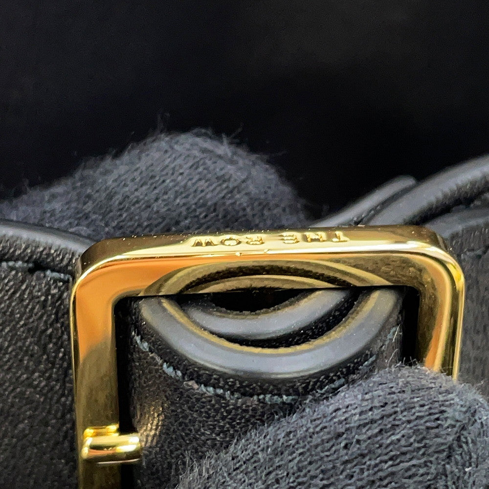 The Row Soft Margaux BlackW1586L72BLSG Leather Size 12