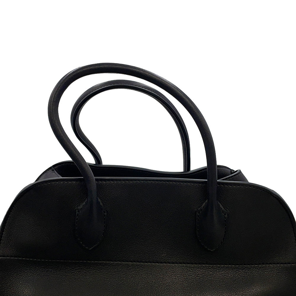 The Row Soft Margaux BlackW1586L72BLSG Leather Size 12