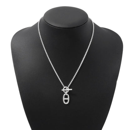 HERMES Chaine d'Ancre Amulette Necklace SV925