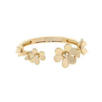 Van Cleef & Arpels Frivole Bracelet 7 Flowers Size MediumVCARP6L200 18K Yellow Gold