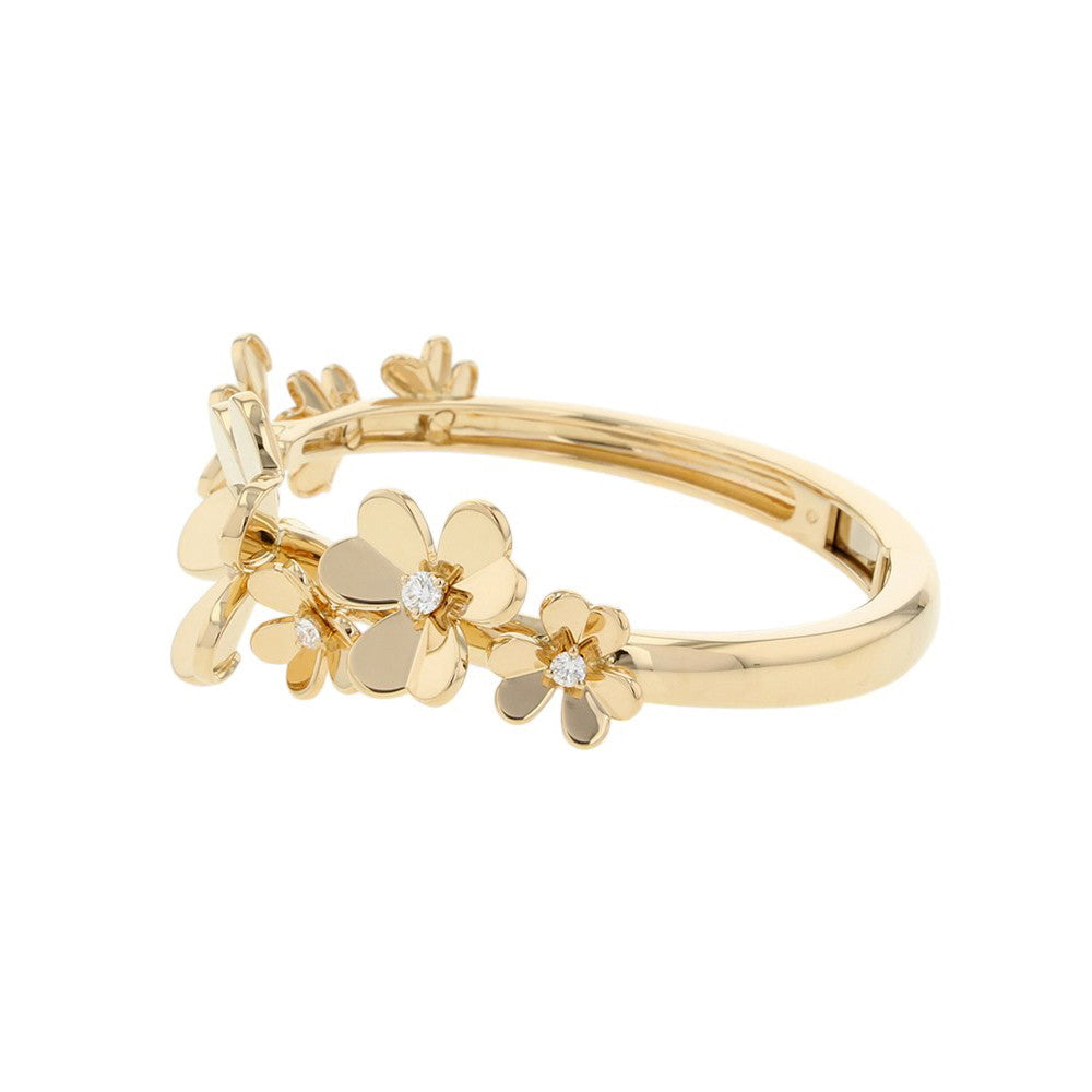 Van Cleef & Arpels Frivole Bracelet 7 Flowers Size MediumVCARP6L200 18K Yellow Gold